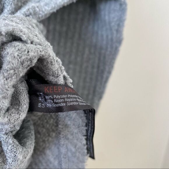 Uo-Out from Under Grey Waffle Button Down Long Sleeve Thermal (Xs) - Picture 8 of 9